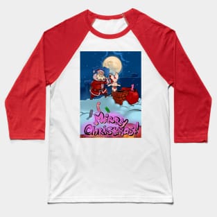Adult Merry Christmas Baseball T-Shirt